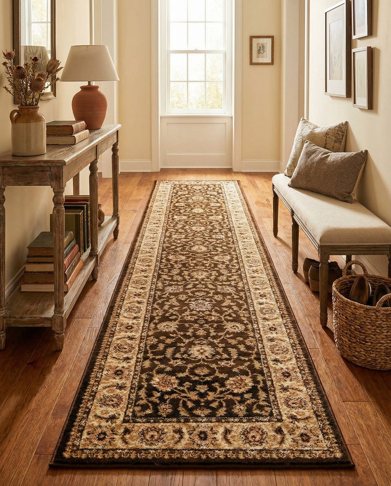 Jaipur Elegance Collection Area Rug -  Nahargarh (Brown) Runner Brown  lifestyle 88