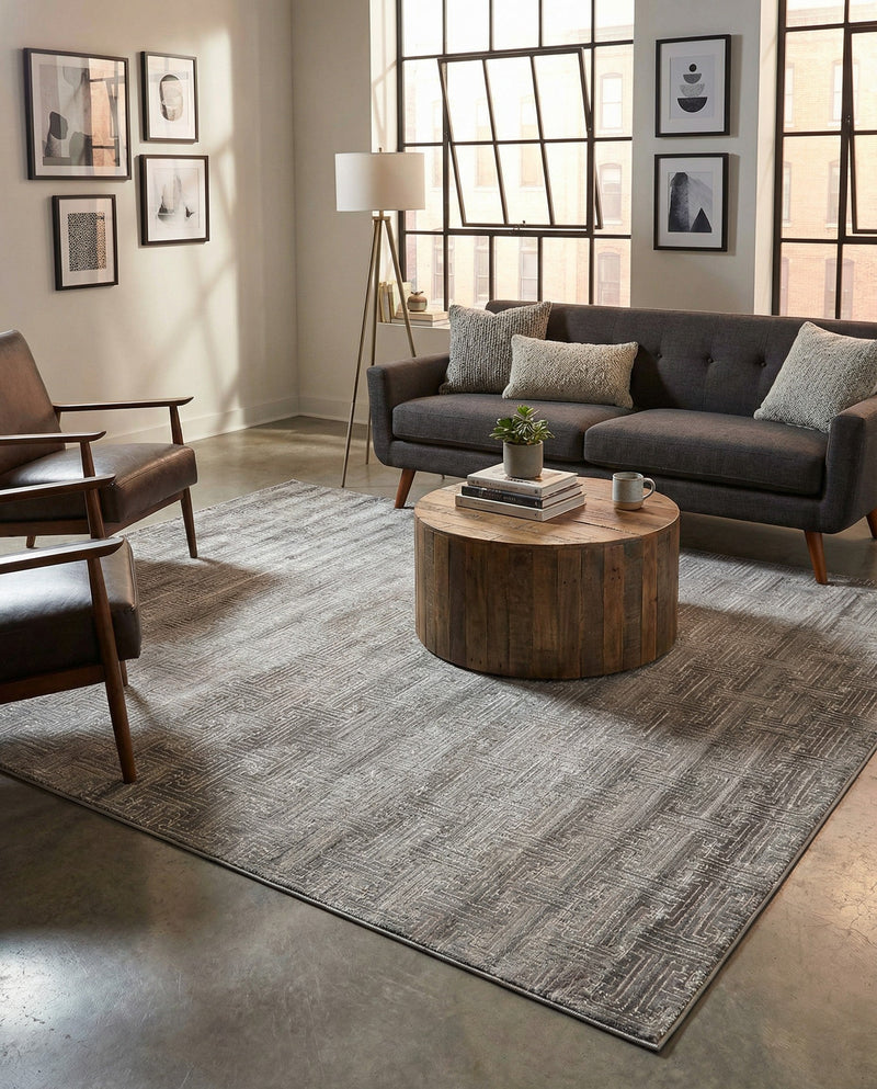 Metro Heights Collection Area Rug -  Hamilton Rectangle Gray  lifestyle 18