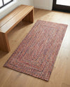 Sustainable Strands Indoor-Outdoor Oasis Collection Area Rug -  Sandbar (Multi) Runner Multi  lifestyle 55