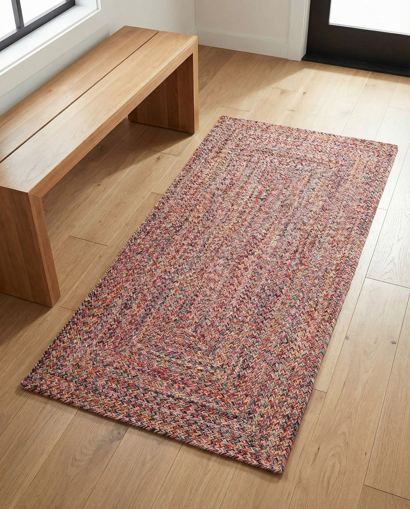 Sustainable Strands Indoor-Outdoor Oasis Collection Area Rug -  Sandbar (Multi) Runner Multi  lifestyle 55