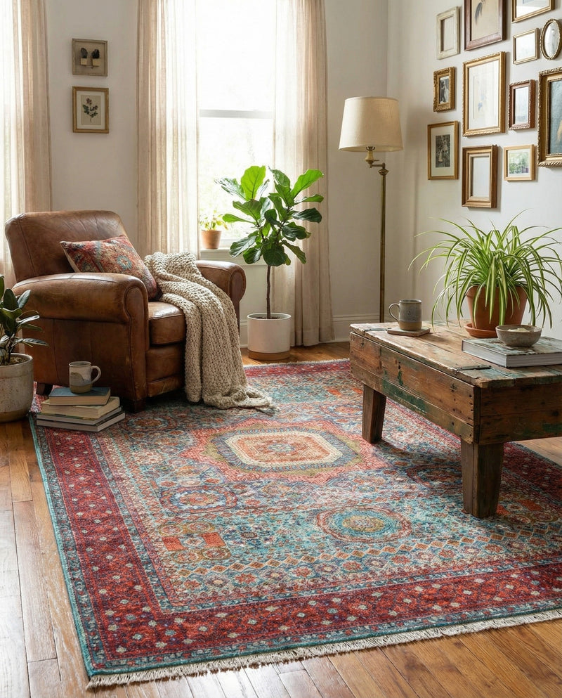 Bazaar Chic Collection Area Rug -  Nador Rectangle Multi  lifestyle 11