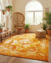 Riviera Elegance Collection Area Rug -  Menton (Orange) Rectangle Orange  lifestyle 23