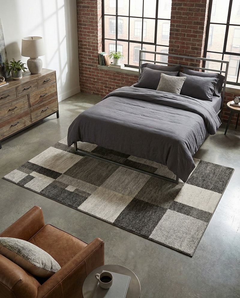 Autumn Meadow Collection Area Rug -  Sycamoreside (Gray) Rectangle Gray  lifestyle 5
