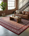 Aravalli Collection Area Rug -  Jaipur Rectangle Burgundy Red  lifestyle 35