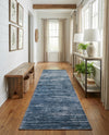 Sahara Essence Collection Area Rug - Oasis (Blue) Runner Blue  lifestyle 69