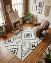 Tangier Treasures Collection Area Rug -  Chefchaouen Rectangle Ivory  lifestyle 8