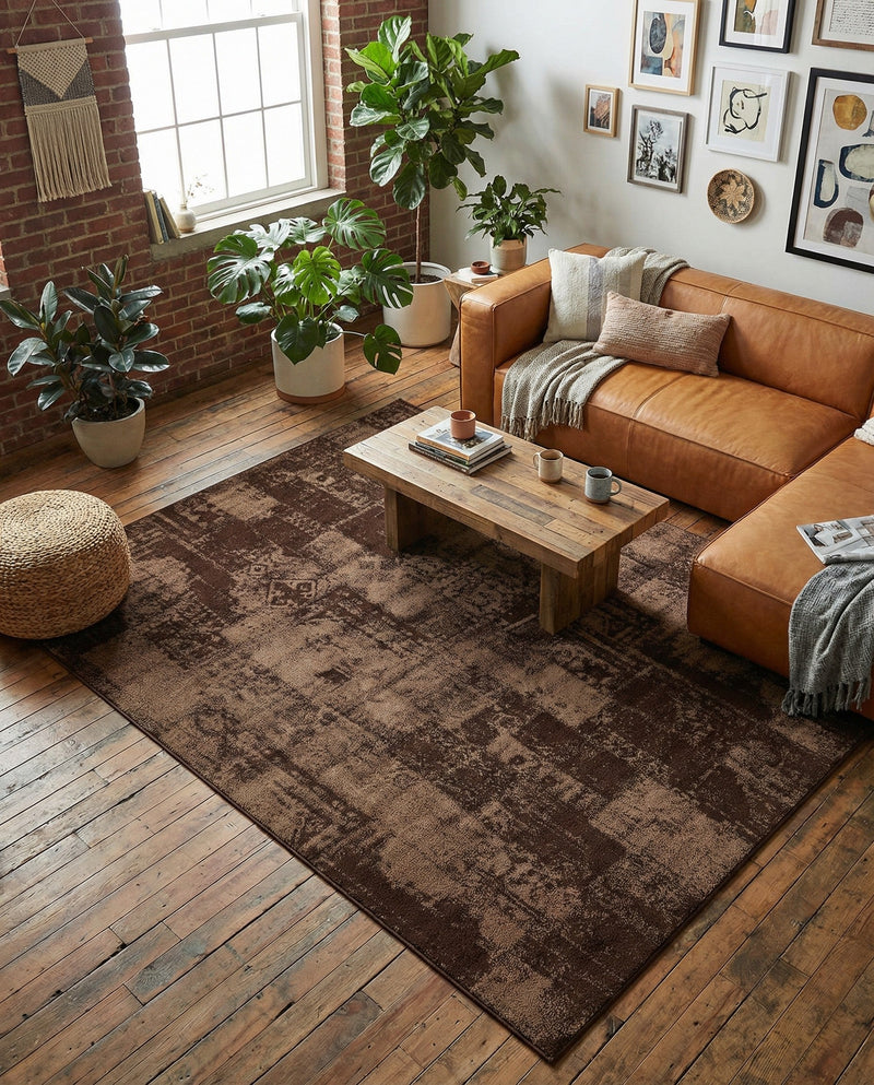 Autumn Meadow Collection Area Rug -  Harvesthill Rectangle Brown  lifestyle 19