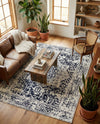 Georgetown Rugs Collection Area Rug - Dupont (Blue) Rectangle Blue  lifestyle 3