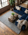 Cozy Comfort Shag Collection Area Rug - Haven (Cloud Gray) Rectangle Cloud Gray  lifestyle 24