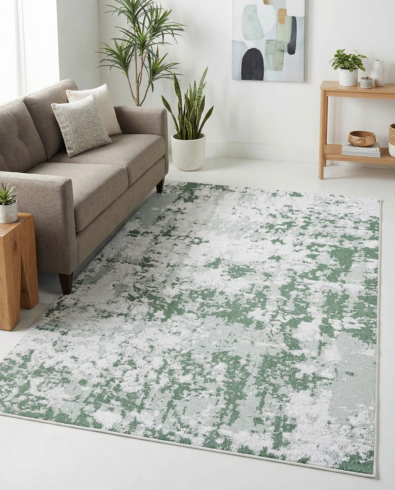 Cathedral Elegance Collection Area Rug -  Basilica Rectangle Green  lifestyle 36