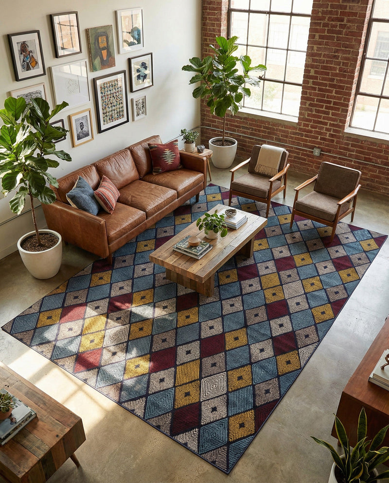 Coastal Haven Collection Area Rug -  Anchorage Rectangle Multi  lifestyle 23