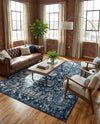 Horizon Collection Area Rug -  Zenith Rectangle Blue  lifestyle 17
