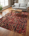 Neptune Elegance Collection Area Rug -  Proteus Rectangle Burgundy  lifestyle 15