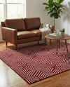 Aravalli Collection Area Rug - Udaipur Rectangle Burgundy Red  lifestyle 52