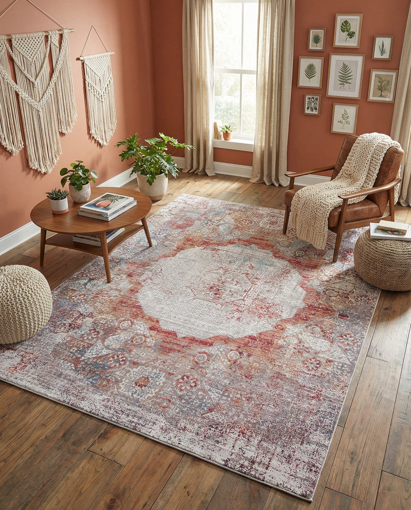 Laguna Sands Collection Area Rug - Catalina Rectangle Multi  lifestyle 23