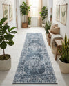 Cambridge Classics Collection Area Rug -  Magdalene (Blue) Runner Blue  lifestyle 40