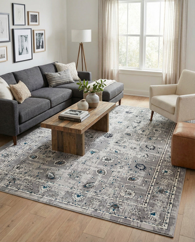 Copenhagen Comfort Collection Area Rug - Frederiksberg Rectangle Gray  lifestyle 22