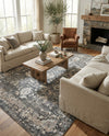 Cascade Range Collection Area Rug -  Shasta (Gray) Rectangle Gray  lifestyle 13