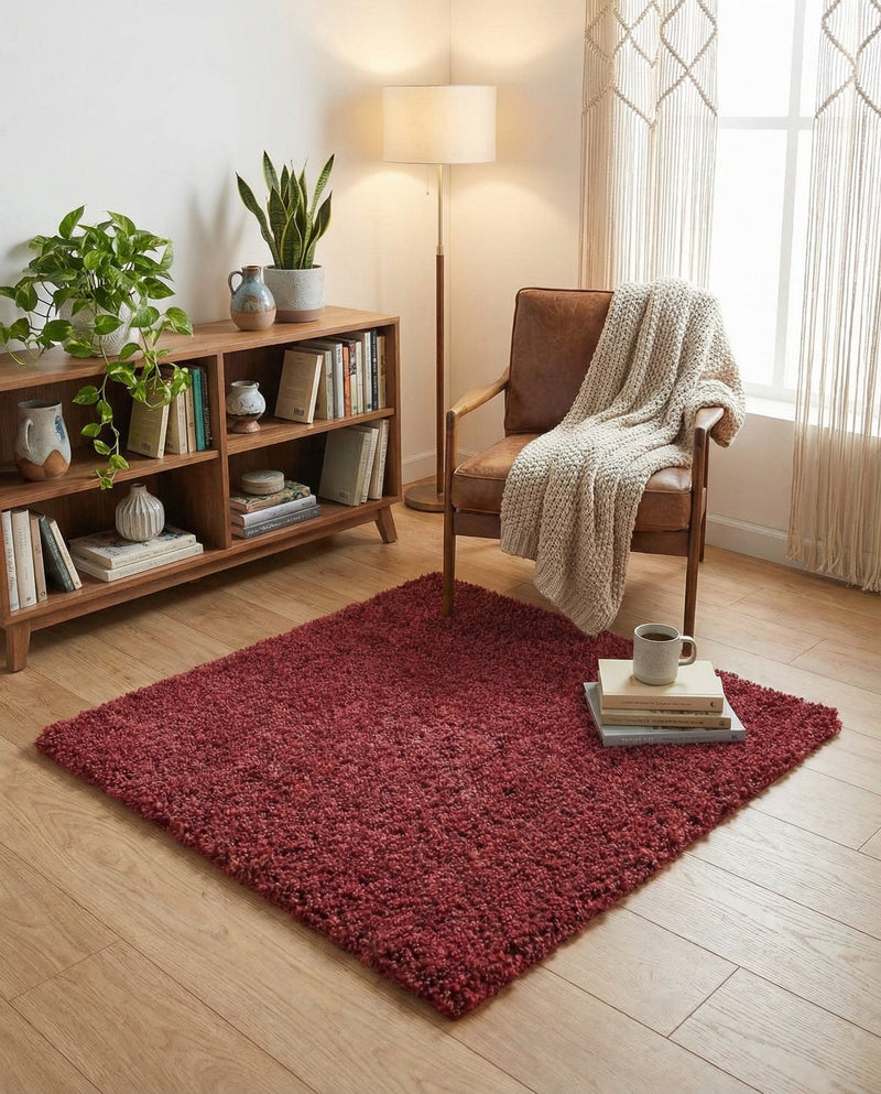 Alpine Plush Collection Area Rug -  Cortina (Poppy) Square Poppy  lifestyle 68
