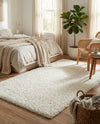 Cozy Comfort Shag Collection Area Rug - Haven (White) Rectangle White  lifestyle 24