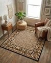 Savannah Sojourn Collection Area Rug -  Chobe Square Light Brown  lifestyle 63