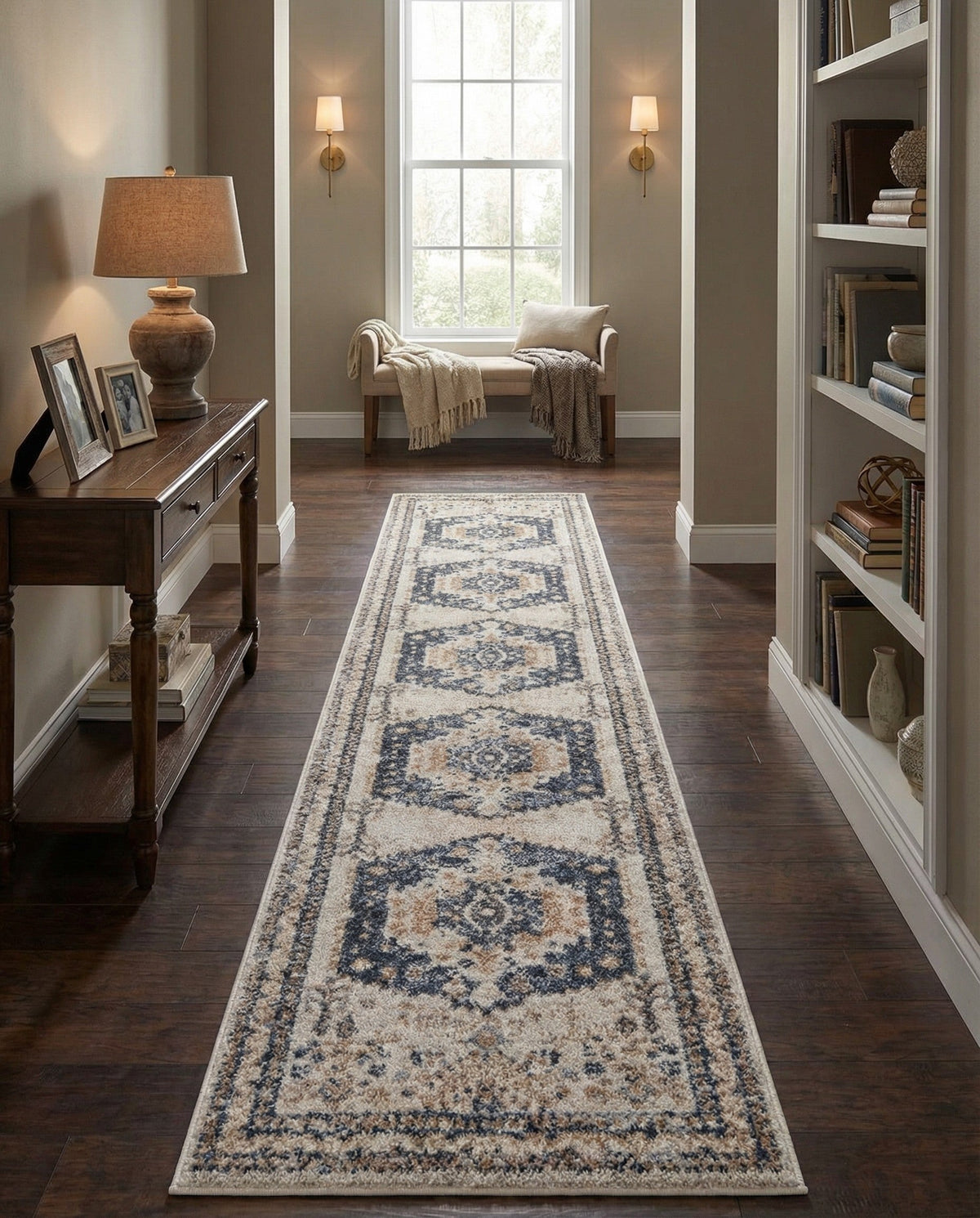 Cambridge Classics Collection Area Rug -  Pembroke (Cream) Runner Cream  lifestyle 89