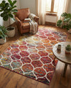Trellis Mosaic Collection Area Rug -  Pergolatown (Multi) Rectangle Multi  lifestyle 23
