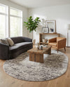 Luminara Sands Collection Area Rug - Elysium (Stone Gray) Oval Stone Gray  lifestyle 76
