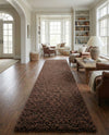 Plush Oasis Collection Area Rug - Serenity (Chocolate Brown) Runner Chocolate Brown  lifestyle 54