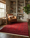 Samarkand Elegance Collection Area Rug -  Konye-Urgench Rectangle Red  lifestyle 6