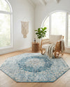 Coastal Haven Collection Area Rug - Seabreeze (Navy Blue) Octagon Navy Blue  lifestyle 37
