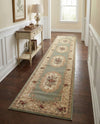 Versailles Elegance Collection Area Rug -  Louveciennes (Green) Runner Green  lifestyle 47