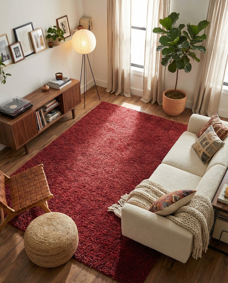 Alpine Plush Collection Area Rug -  Cortina (Poppy) Rectangle Poppy  lifestyle 13