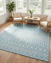 Savannah Pergola Collection Area Rug -  Pergola (Aqua) Square Aqua  lifestyle 69