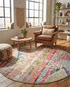 Sedona Vista Collection Area Rug -  Cholla Round Multi  lifestyle 41