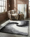 Cozy Haven Shag Collection Area Rug -  Oasis Rectangle Smoke Gray  lifestyle 28