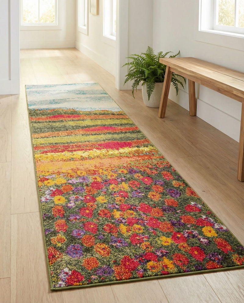 Marrakesh Elegance Collection Area Rug -  Taliouine Runner Multi  lifestyle 52