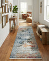 Caribbean Breeze Collection Area Rug -  Yucatan Runner Multi  lifestyle 51