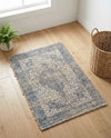 Savannah Threads Collection Area Rug - Charleston Rectangle Blue  lifestyle 12