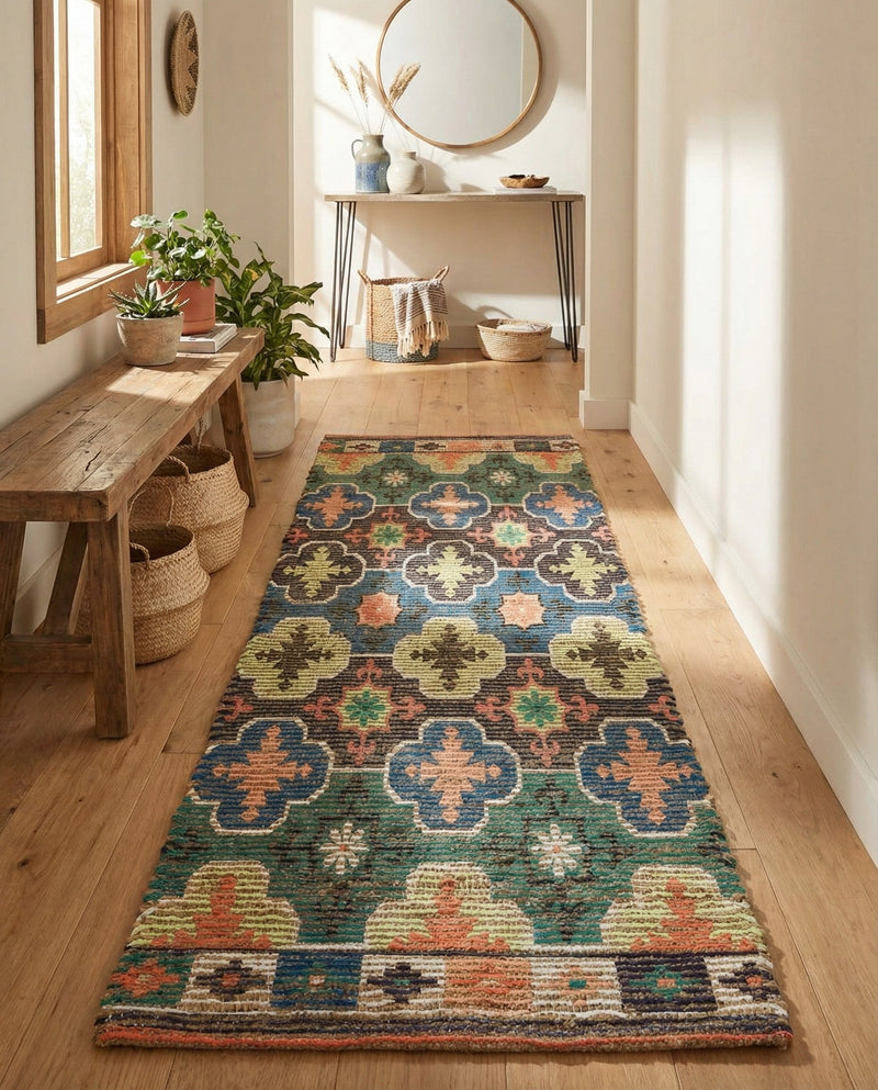 Savannah Threads Collection Area Rug - Greenwich Runner Multi  lifestyle 42