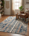 Cascade Range Collection Area Rug - Hood (Navy Blue) Rectangle Navy Blue  lifestyle 5
