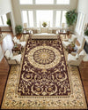 Versailles Elegance Collection Area Rug -  Montreuil Rectangle Brown  lifestyle 40