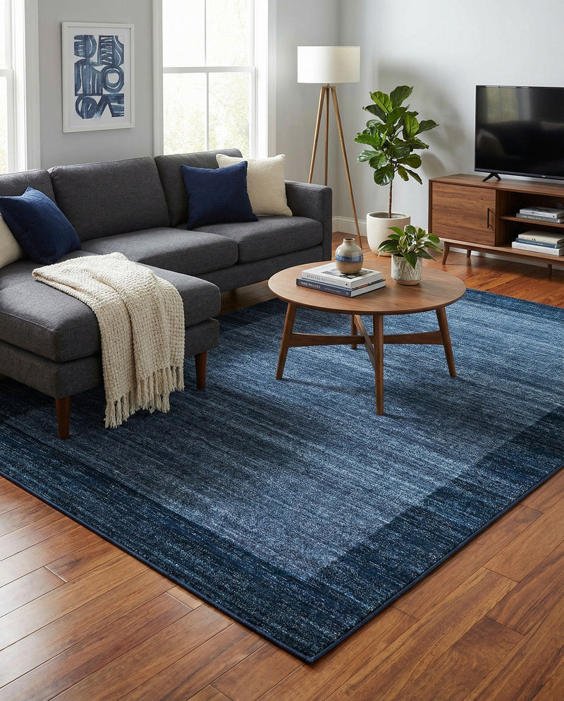 Studio Haven Collection Area Rug -  Conservatory (Navy Blue) Rectangle Navy Blue  lifestyle 17