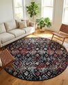 Brighton Terrace Collection Area Rug -  Ovingdean Round Multi  lifestyle 40