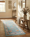 Arcadia Rugs Collection Area Rug - Eden (Aqua and Blue) Runner Aqua and Blue  lifestyle 29