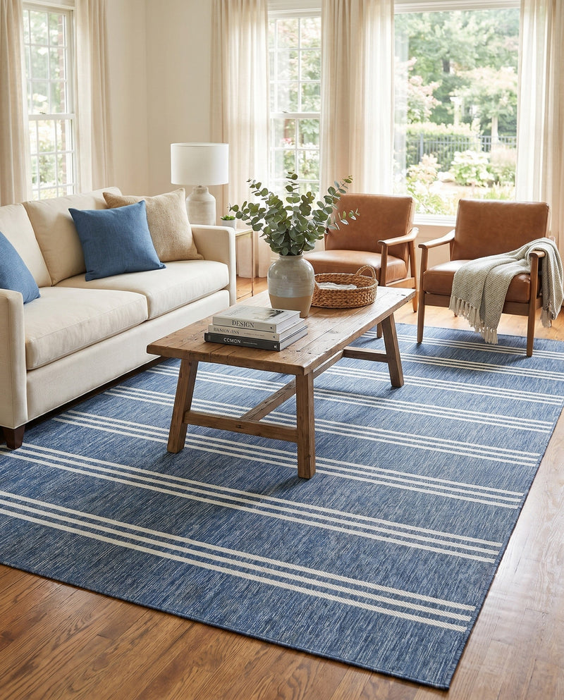 Urban Oasis Rugs Collection Area Rug -  District (Blue) Rectangle Blue  lifestyle 13