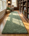Alpine Plush Collection Area Rug -  Cortina (Sage) Runner Sage  lifestyle 73