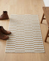 Seaside Stripes Collection Area Rug - Cabana (Taupe) Rectangle Taupe  lifestyle 12