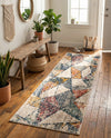 Jewel Oasis Collection Area Rug -  Topaz Runner Multi  lifestyle 67