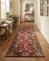 Neptune Elegance Collection Area Rug -  Galatea (Burgundy) Runner Burgundy  lifestyle 35
